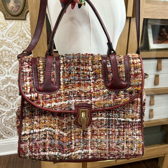 Patricia Nash Chic Multicolor Tweed Handbag - Picture 6 of 11